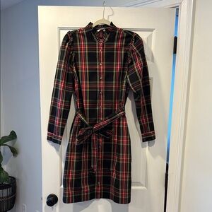 J Crew Ruffle Popover Dress